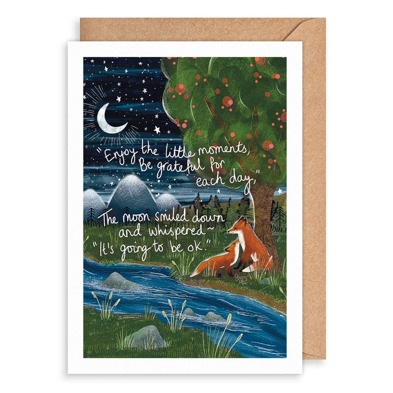 It's Going To Be OK Two Foxes Card FX03 front