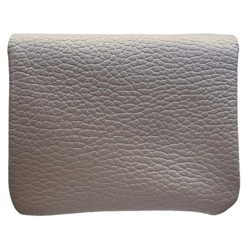 Italian Leather 3 Pocket Purse in Smoke Rose PS461 rear