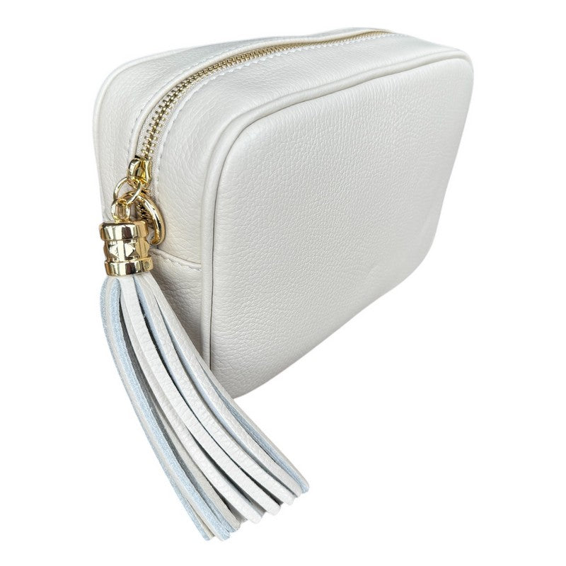 Italian Leather Big Box Bag Cream main