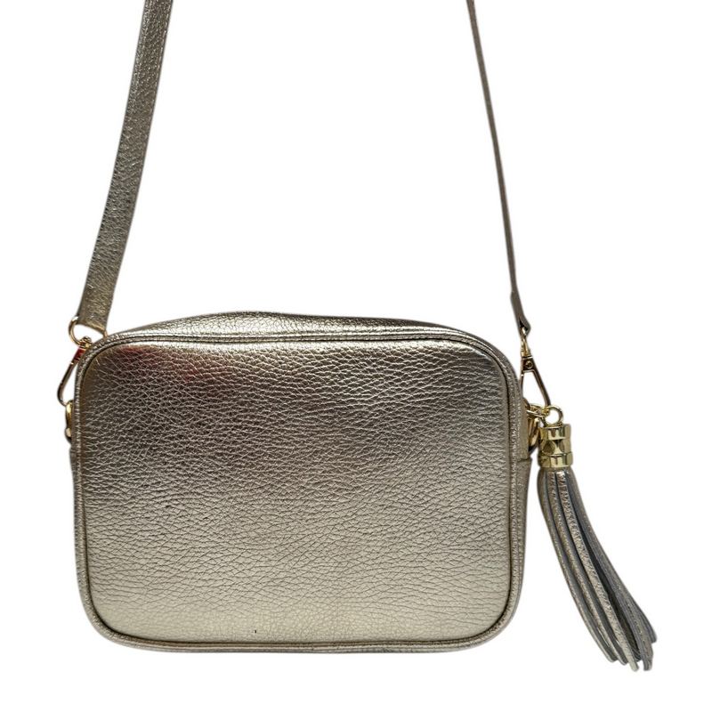 Italian Leather Big Box Bag in Gold main