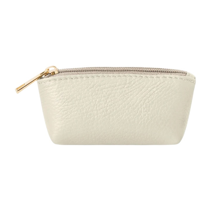 Italian Leather Coin Purse PS598 Cream main