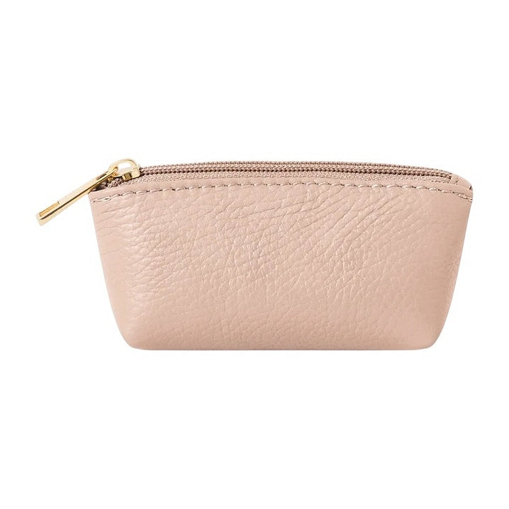 Italian Leather Coin Purse PS598 Smoke Rose main