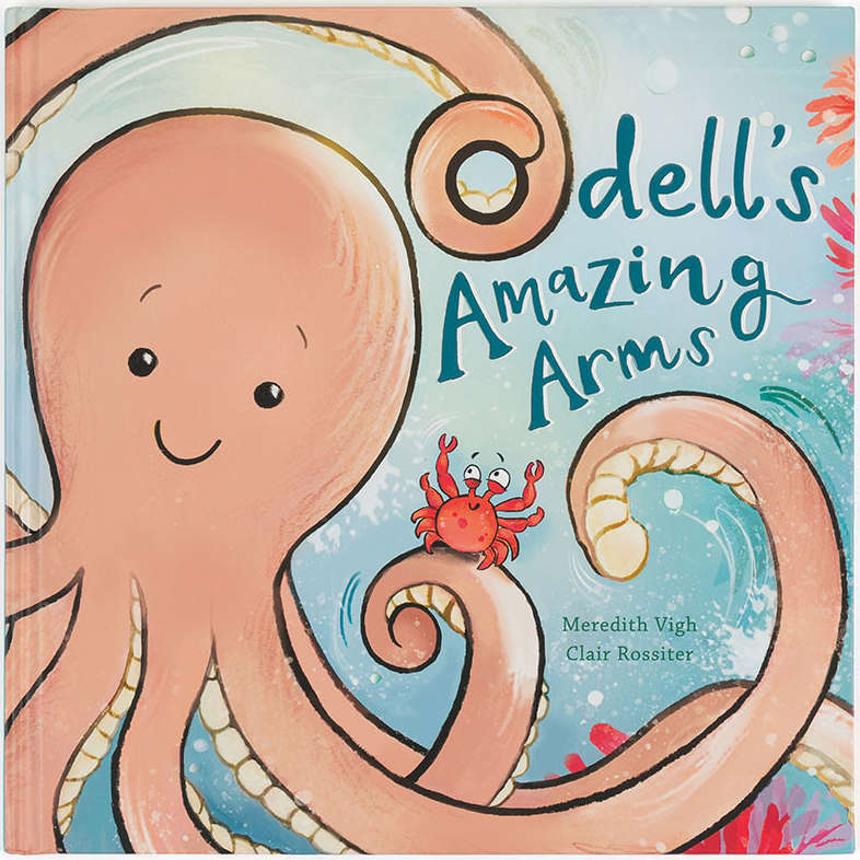 Jellycat Odell's Amazing Arms Book BK4OAA front