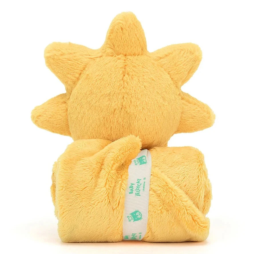 Jellycat Soft Toys Amuseable Sun Soother SO4SUN rolled rear