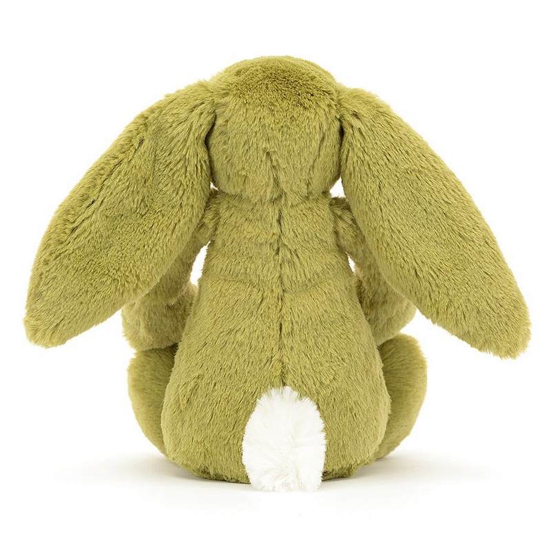 Jellycat Soft Toys Bashful Moss Bunny Little BASS6MOSS rear