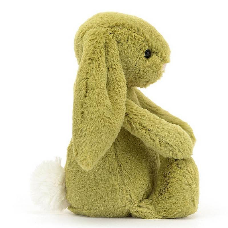Jellycat Soft Toys Bashful Moss Bunny Little BASS6MOSS side