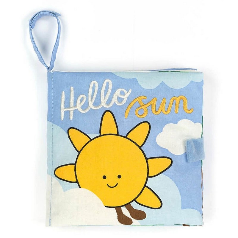 Jellycat Soft Toys Hello Sun Fabric Book BB444HS front