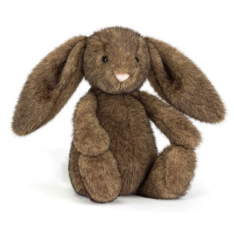 Jellycat Soft Toys Hoppleston Luxe Bunny Original BAS3BROW angled