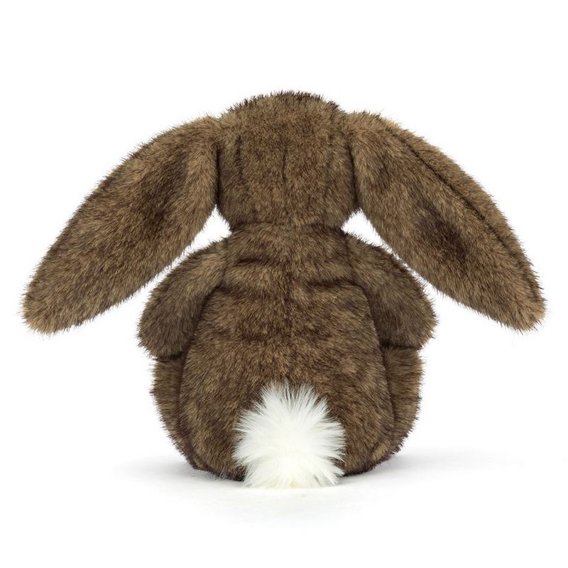 Jellycat Soft Toys Hoppleston Luxe Bunny Original BAS3BROW rear