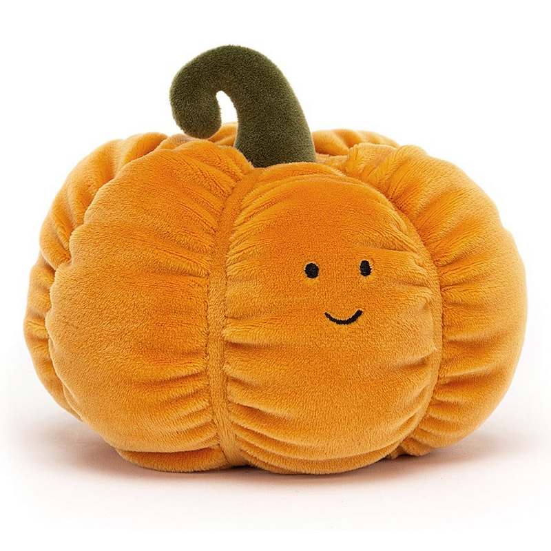 Jellycat Vivacious Vegetable Pumpkin VV6PUM angled