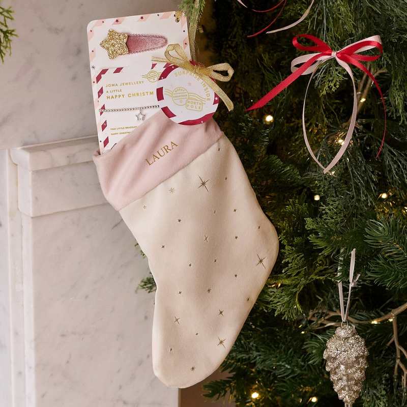 Joma C929 A Little Happy Christmas Kids Stocking with Bracelet and 2 Hair Clips lifestyle