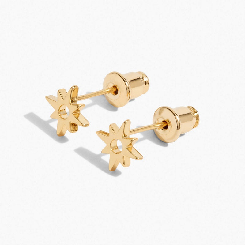 Joma Jewellery 6235 Beautifully Boxed Gold Earrings Birthday Girl side view