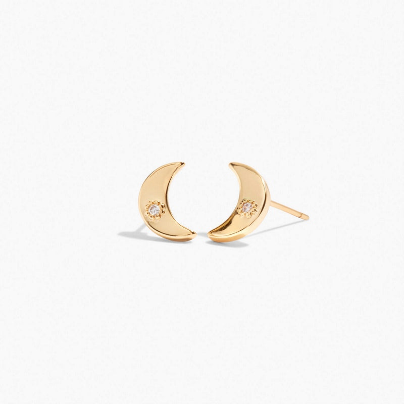 Joma Jewellery 6236 Beautifully Boxed Gold Earrings Love You To The Moon main
