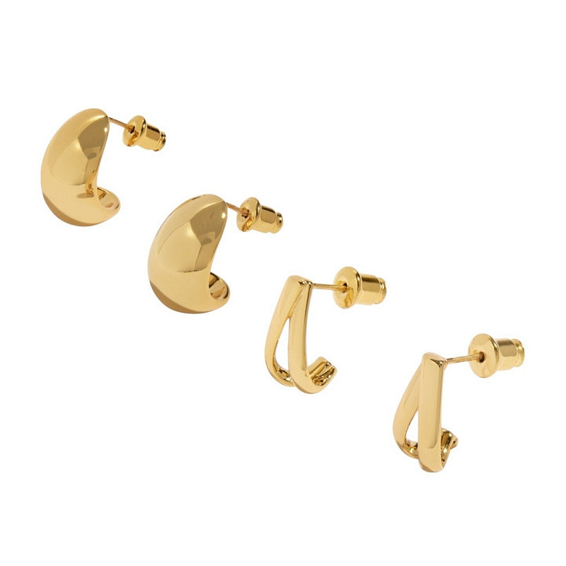 Joma Jewellery 8474 Soul Shine Hoop Earring Stack Statement Set of 2 2 sets