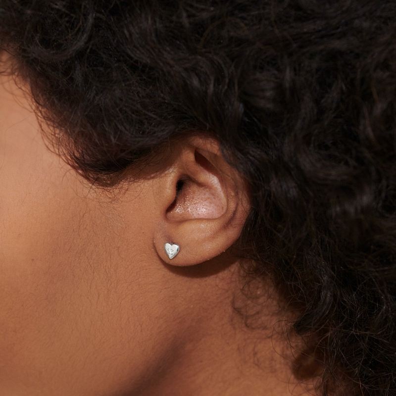 Joma Jewellery 8651 Lumia CZ Heart Stud Earrings Silver model