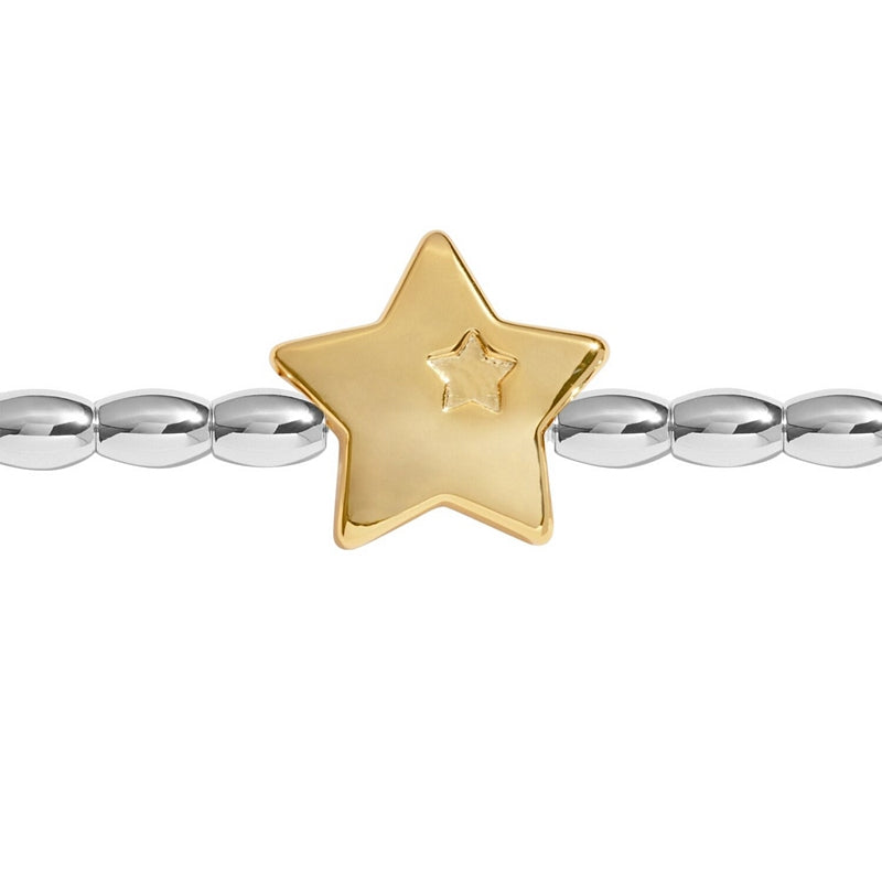 Joma Jewellery 9237 Christmas Wish Merry Christmas Bracelet Pink Red Star Bauble detail