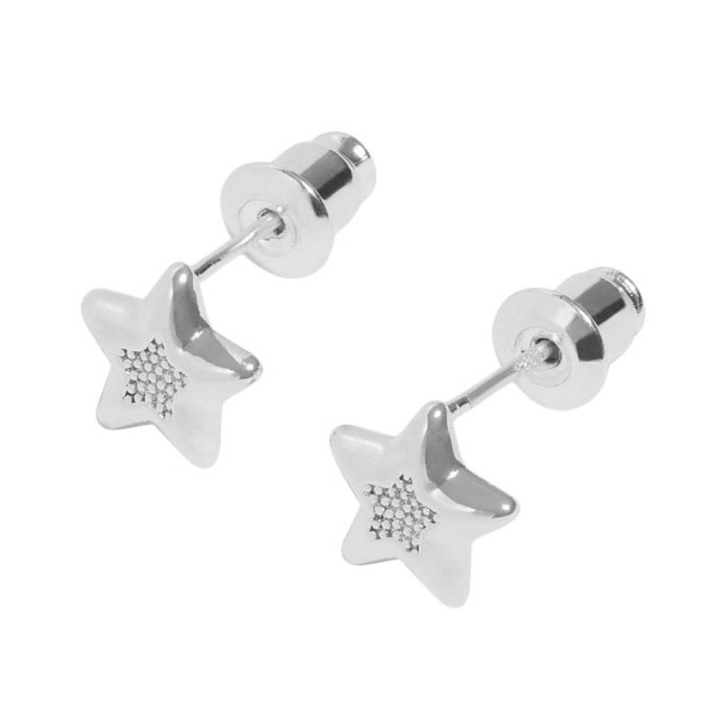 Joma Jewellery 9333 Merry Christmas Star Stud Earrings Red Bauble side