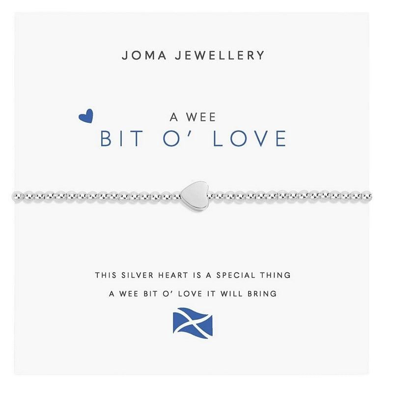 Joma Jewellery 9410 A Little Scottish A Wee Bit O' Love Bracelet front