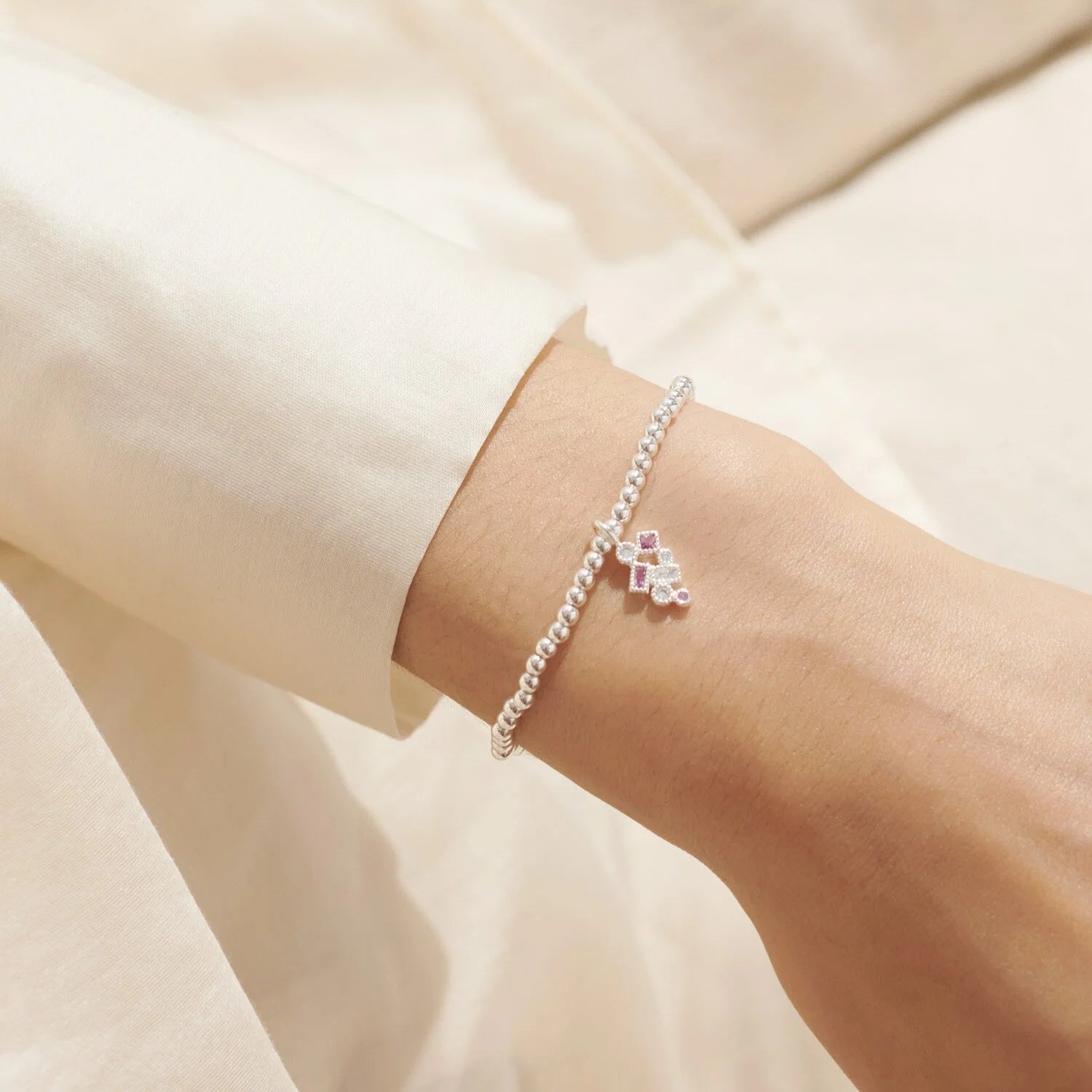 Joma Jewellery A Little Happiest of Birthdays Bracelet 8149 on model