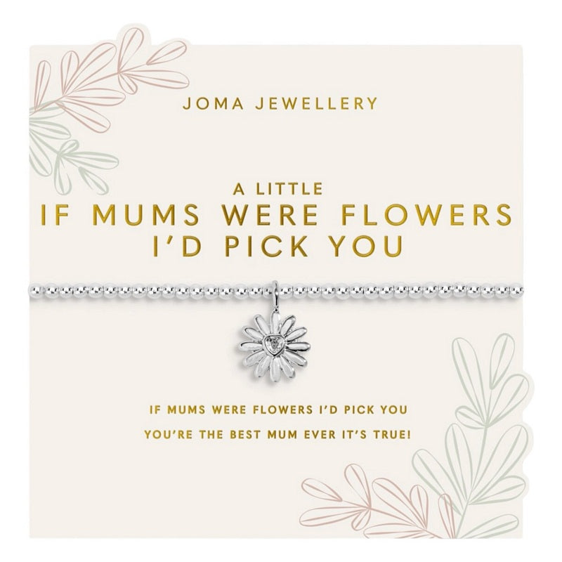 Joma Jewellery A Little If Mums Were Flowers Bracelet 9758 on card