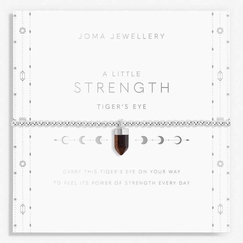 Joma Jewellery A Little Strength Tiger's Eye Bracelet 6148 on card