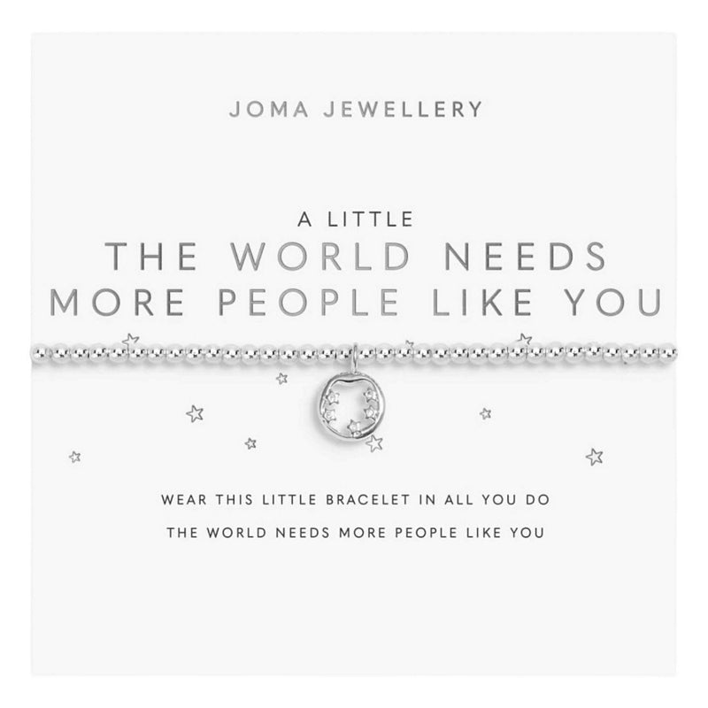 Joma Jewellery A Little The World Needs More People Like You Bracelet 9502 on card