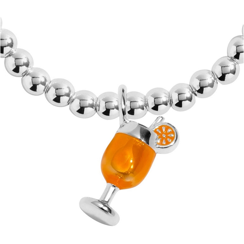 Joma Jewellery A Little Vibes It's Spritz O'Clock Bracelet 9833 charm detail