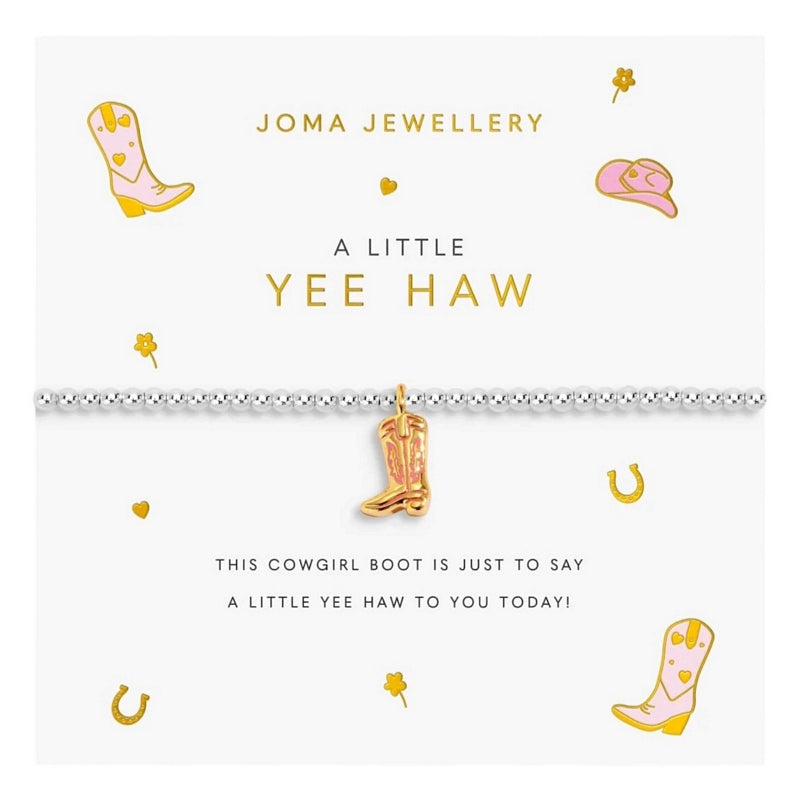 Joma Jewellery A Little Vibes Yeehaw Bracelet 9840 on card