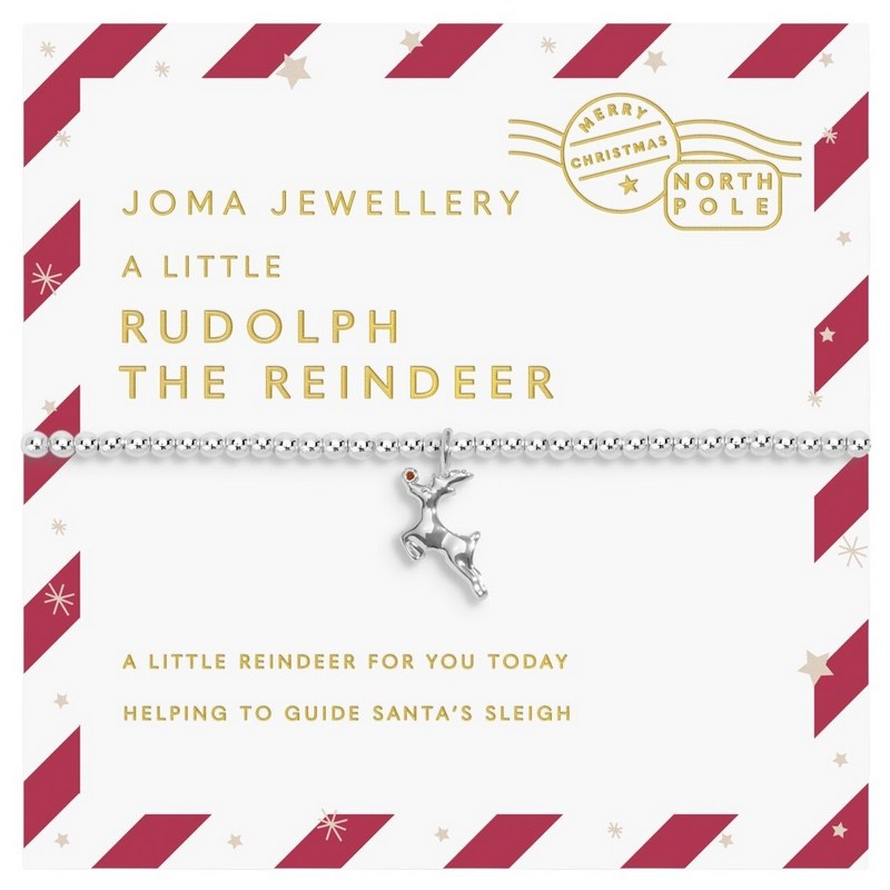Joma Jewellery C890 A Little Christmas Rudolph The Reindeer Child's Bracelet card