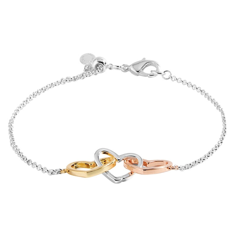 Joma Jewellery Florence Linked Hearts Bracelet 5891 main