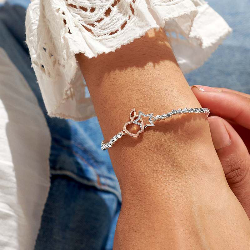Joma Jewellery Forever Yours Thank You Teacher Bracelet 6881 on model