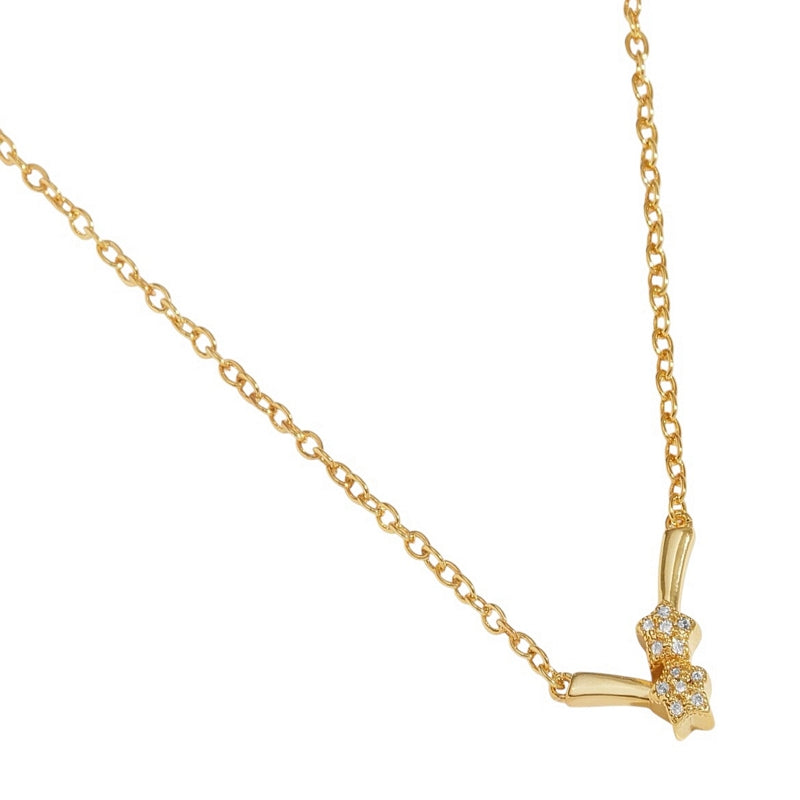 Joma Jewellery Style Stories Stars Necklace Gold Plate 9206 detail