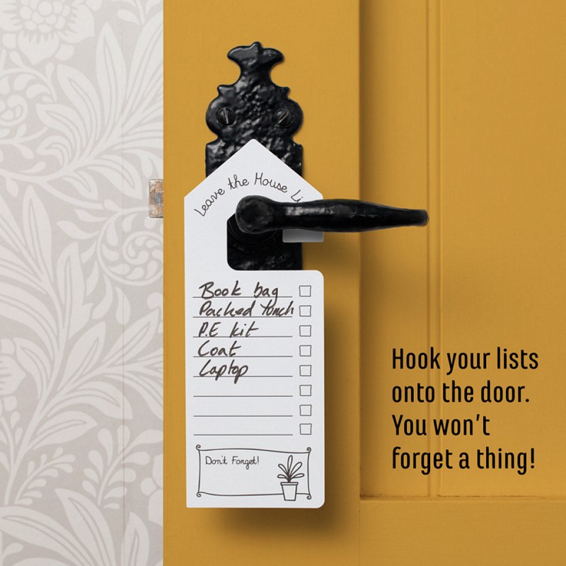 Journals For Life Leave The House Lists on door handle