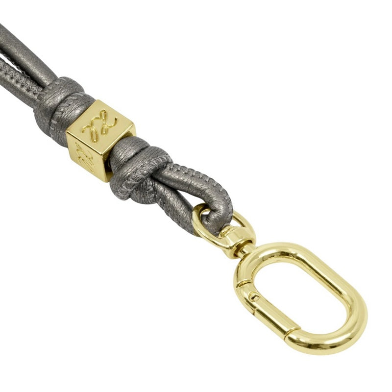 Katie Loxton Gia Bag Charm Keyring Pewter KLB4353 detail