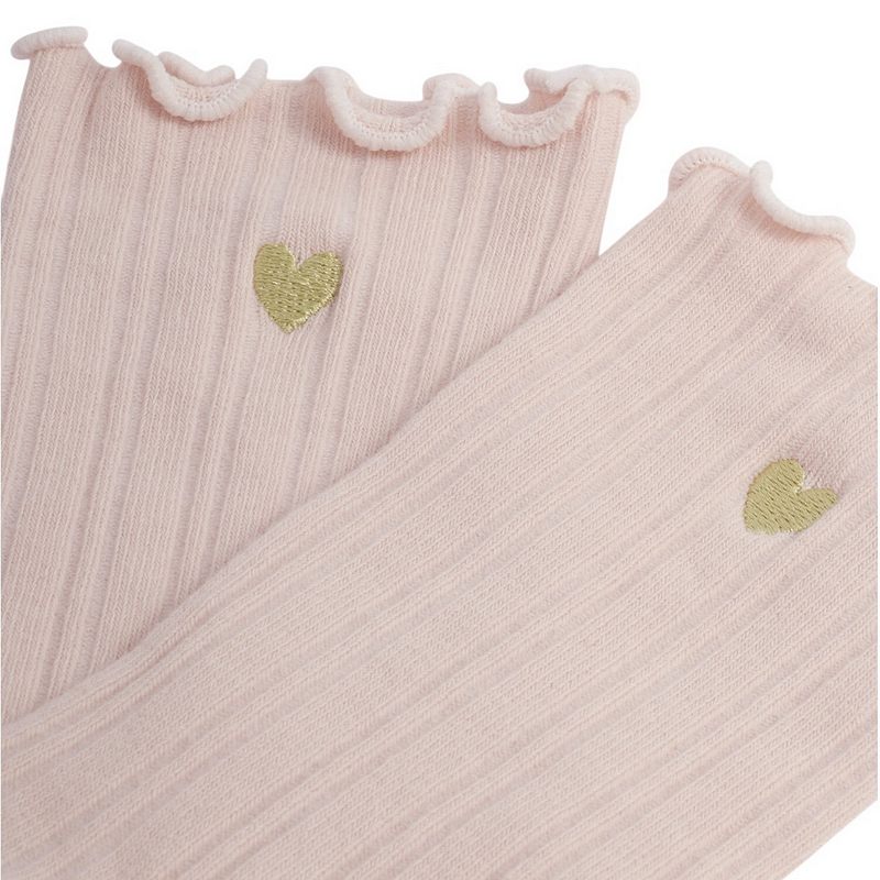 Katie Loxton Gift Boxed Snug Socks Frill Heart Blush Pink KLS747 detail