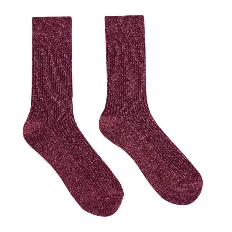 Katie Loxton Gift Boxed Sparkle Snug Socks Cherry Red 4-7 KLS700 pair