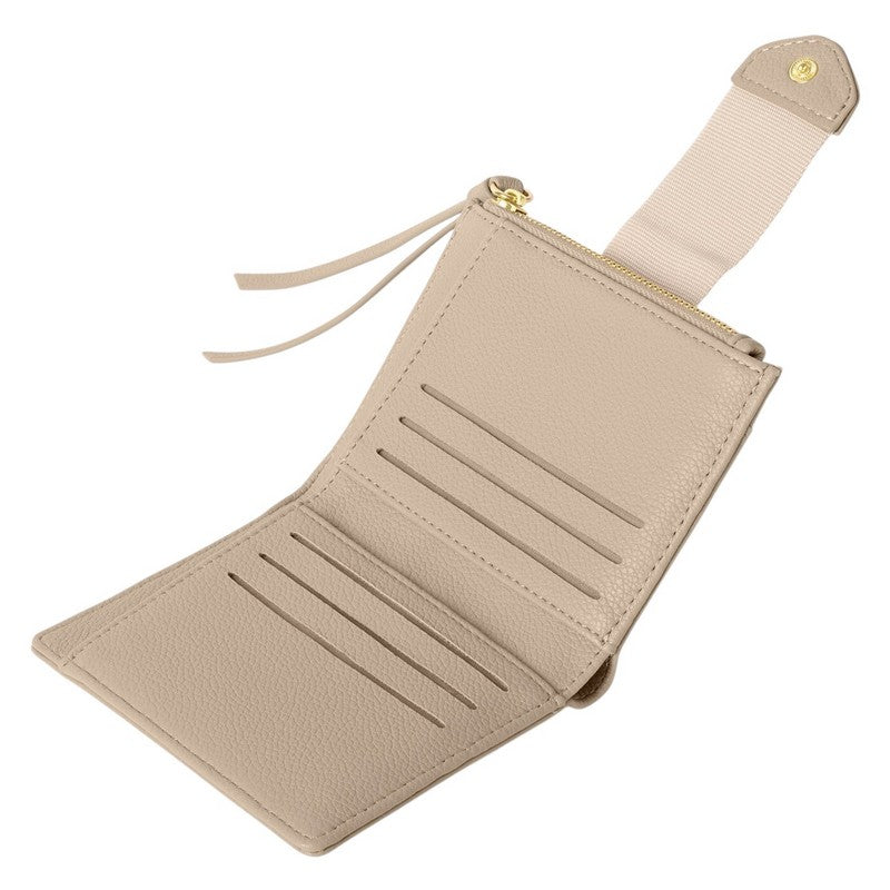 Katie Loxton Hallie Purse in Light Taupe KLB3857 open