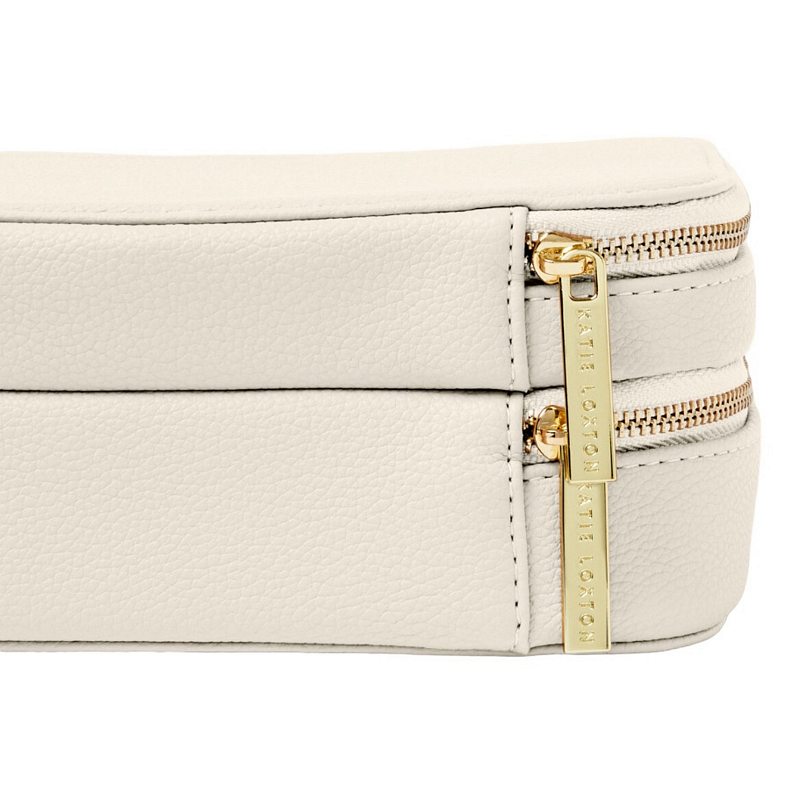 Katie Loxton Jewellery And Accessories Travel Case in Off White KLB3357 detail