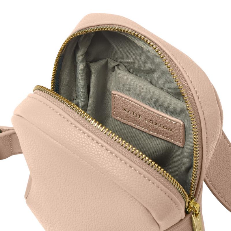 Katie Loxton Kaite Sling Bag in Nude Pink KLB3696 open