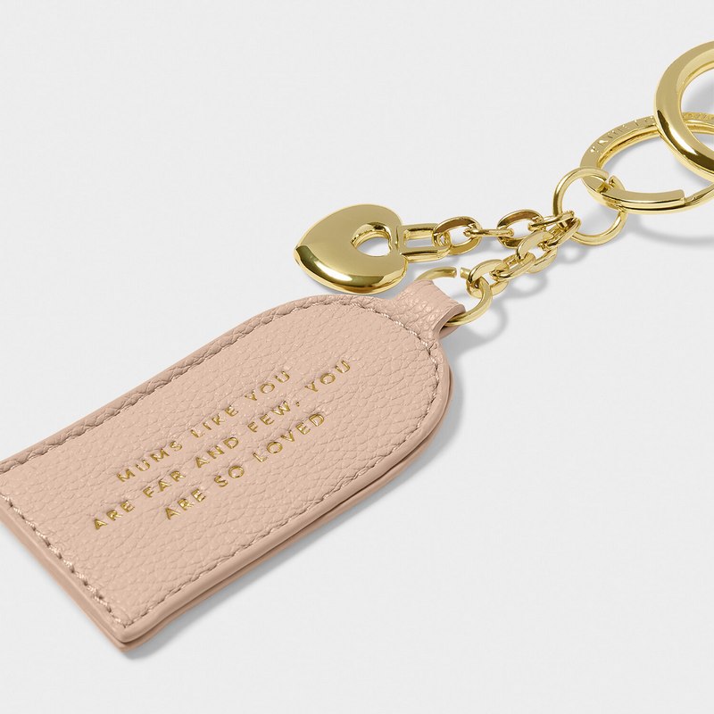 Katie Loxton  Keepsake Charm Keyring Mum in Nude Pink KLB3403 angle