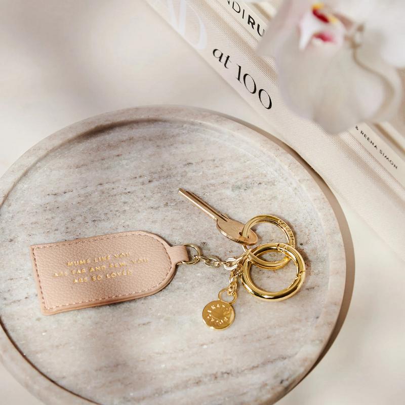 Katie Loxton Keepsake Charm Keyring Mum in Nude Pink KLB3403 lifestyle