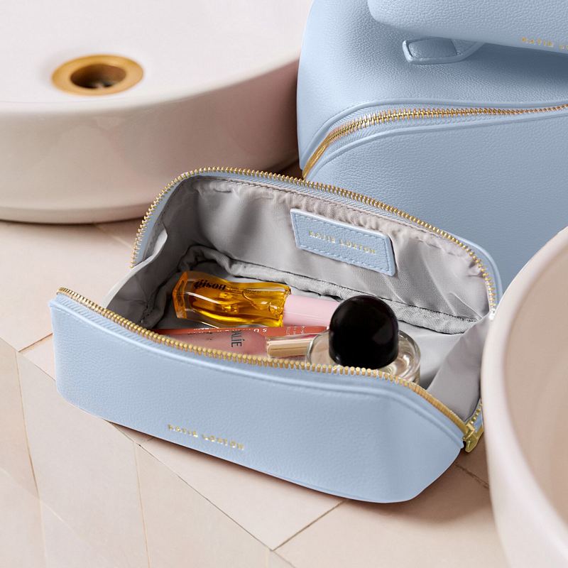 Katie Loxton Makeup Bag Small in Blue Aura KLB4073 lifestyle