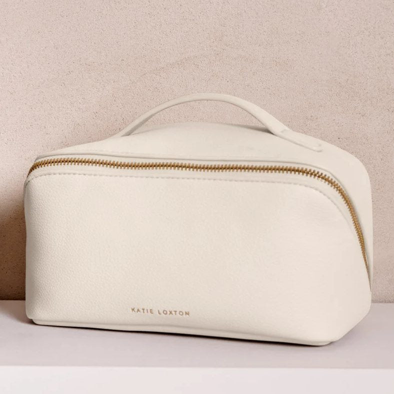 Katie Loxton Makeup and Wash Bag Medium in Off White KLB3350 lifestyle
