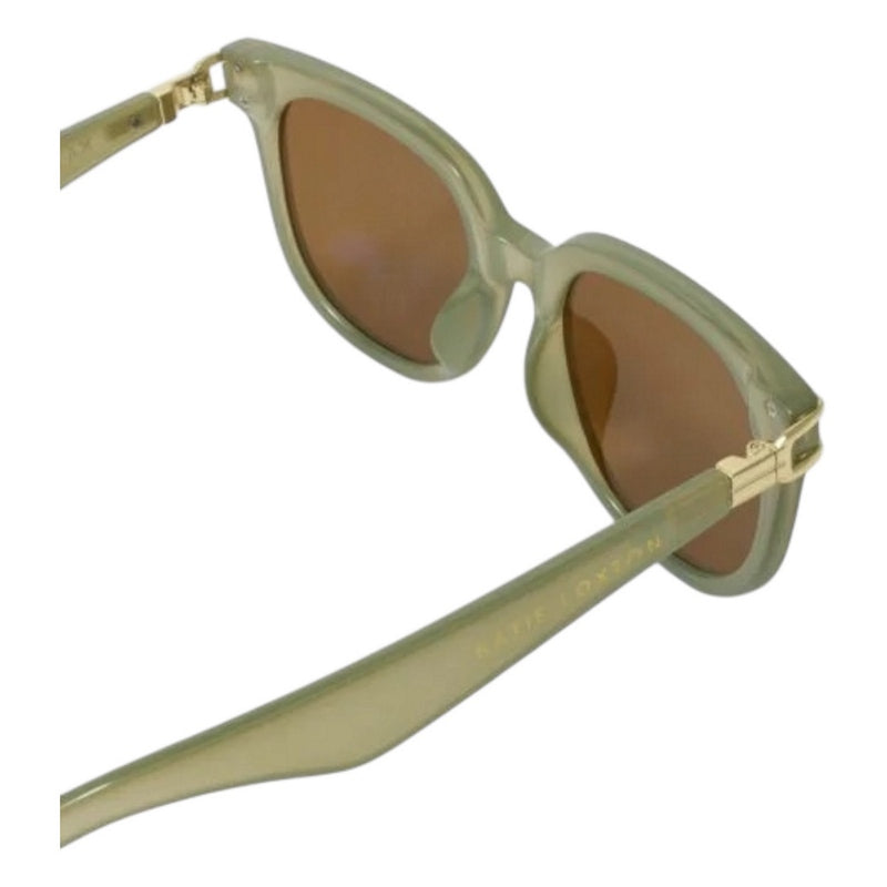 Katie Loxton Manhattan Sunglasses Frosted Green KLSG115 detail