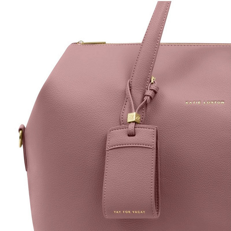 Katie Loxton Milan Cabin Bag Deep Rose KLB4291 tag