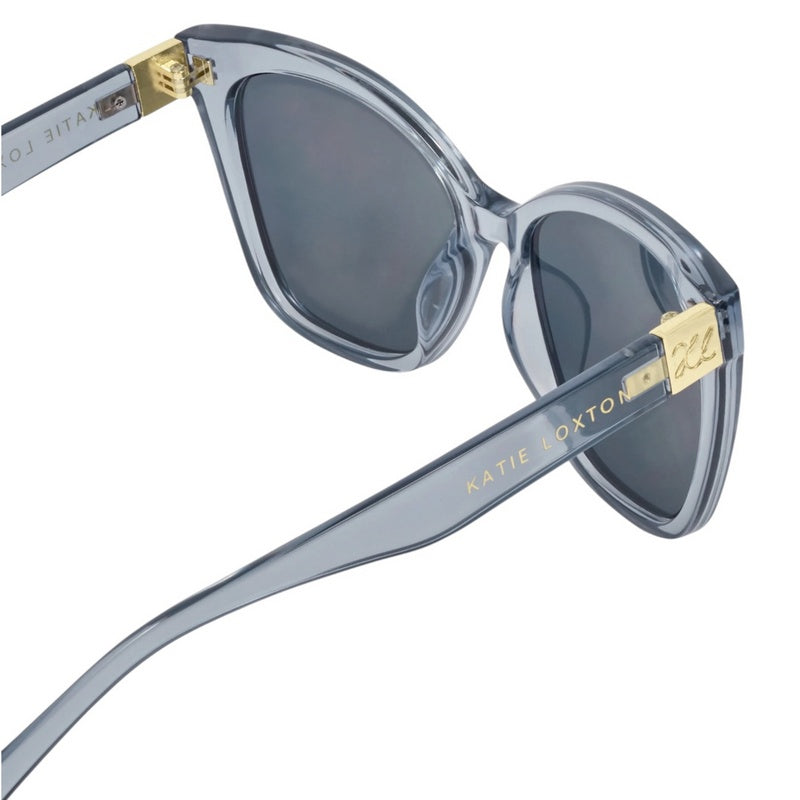Katie Loxton Mykonos Sunglasses Blue Transparent KLSG110 side