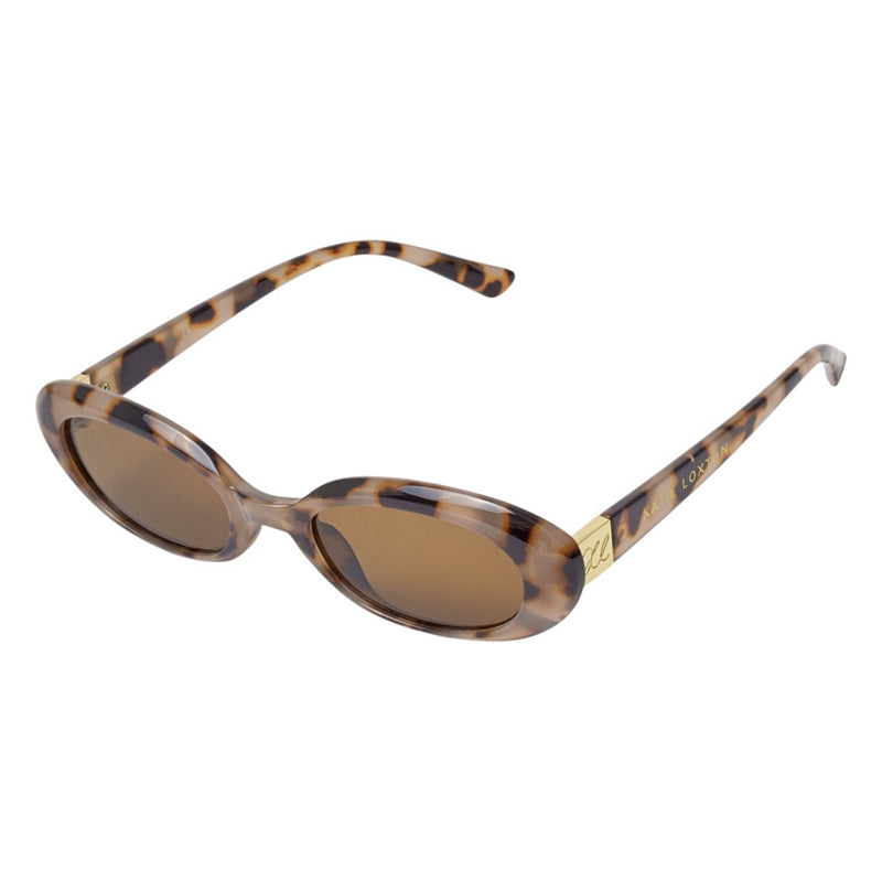 Katie Loxton Nissi Sunglasses Light Tortoiseshell KLSG112 angled