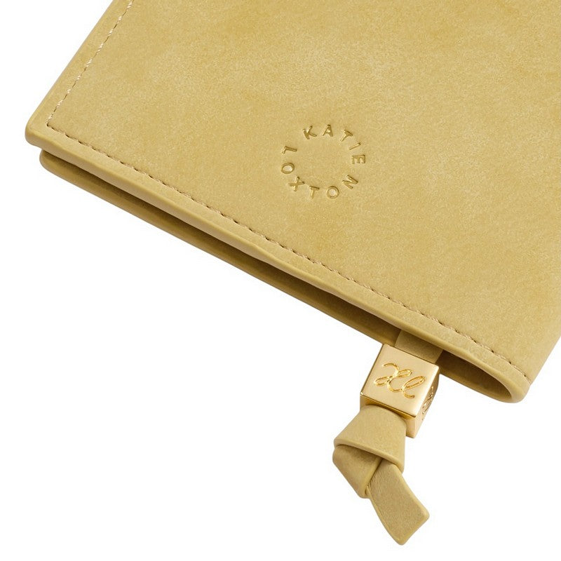 Katie Loxton Passport Cover Beach Please Butter Yellow KLB4534 rear