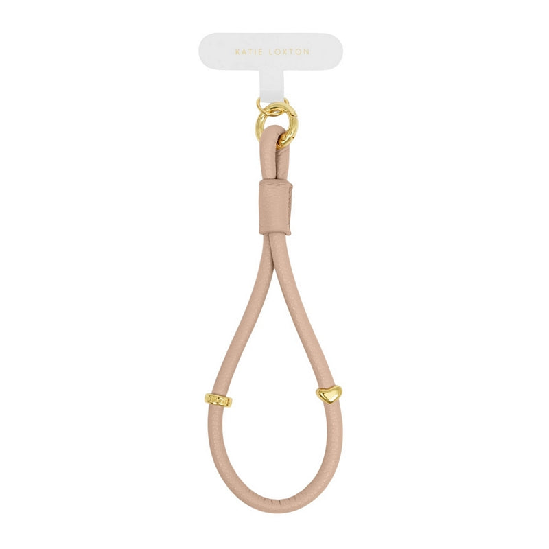 Katie Loxton Phone Wristlet Strap Nude Pink 13.5cm KLB4123 front