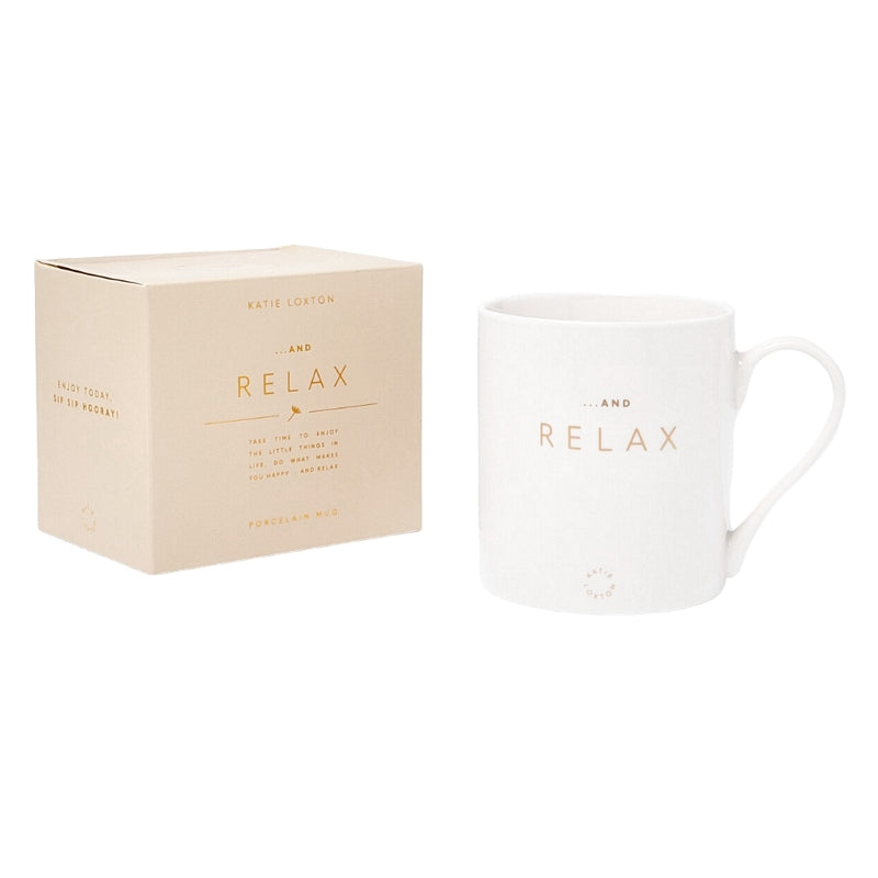 Katie Loxton Porcelain Mug - And Relax KLCW125 main